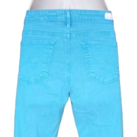 AG ADRIANO GOLDSCHMIED Stevie Ankle Jeans, 28 Teal/Blue-green, Stretch - Picture 6 of 9